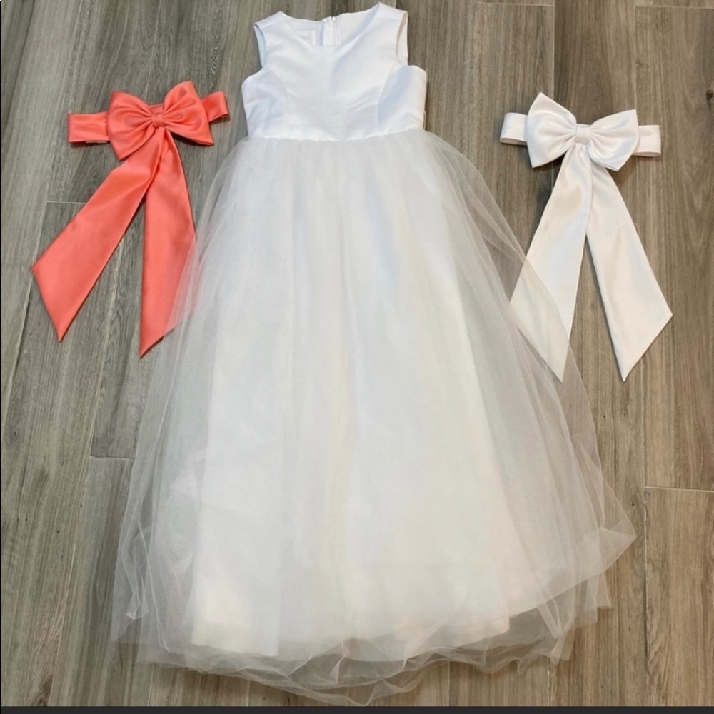 David’s Bridal Flower Girl Dress Size 10